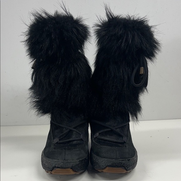 Oscar Sport Fur & Suede Boot in Black Size 38/US 7 - Picture 4 of 9